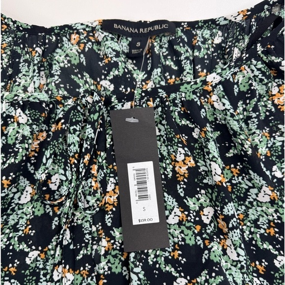 NWT Banana Republic Ditsy Floral Print Tiered Swing Dress Womens Size Small - Picture 9 of 10